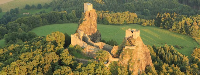 Hrad Trosky letecky snimek | Zdeněk Fiedler